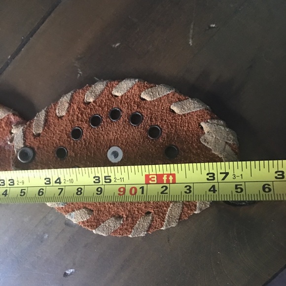 Vintage Boho leather and metal belt - Picture 10 of 11